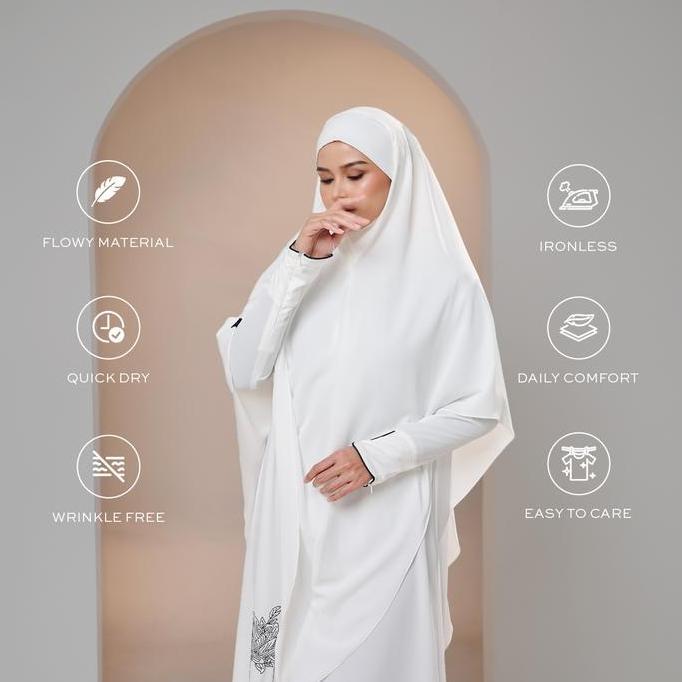 Murah Gerai Hawa - [Free Gift] Best Seller Naureen One Set Best Seller Umrah Hajj Dress Muslim Arab 