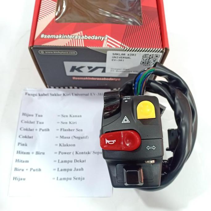 saklar kiri ktc kytaco ev 381 universal/ saklar lampu matic ktc kytaco