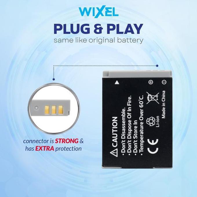 Wixel Baterai Kamera Nb-5L For Canon Powershot Digital Ixus 800 Is / 850 Is / 900 Ti / 90 / 860 / 95