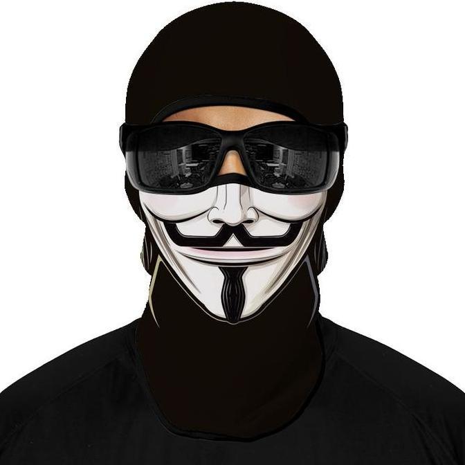 FYODORU Masker Ninja Full Face Masker Berkendara Motor Masker Motor Pria Full Face Masker Ninja