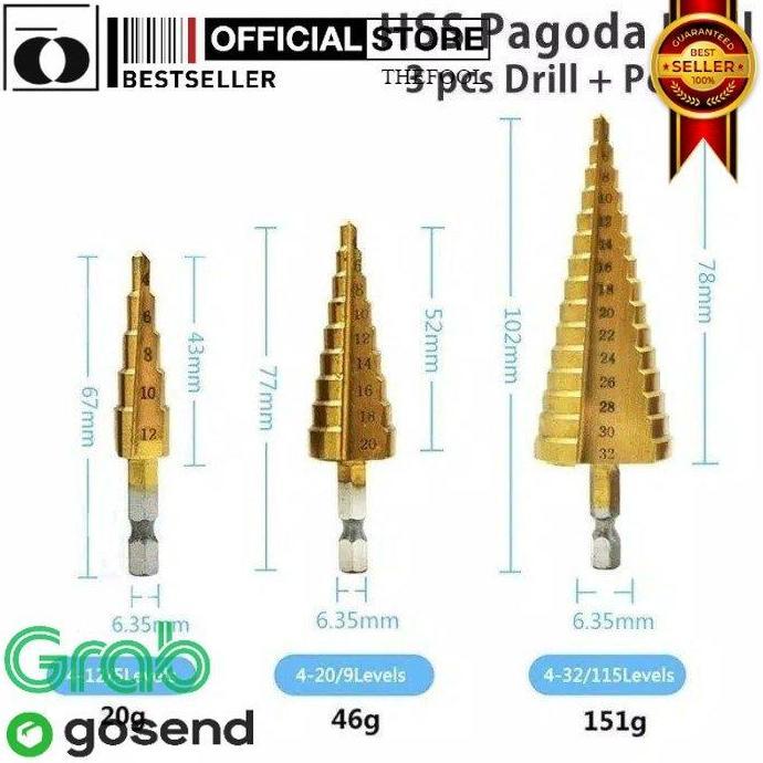 SANDMATEKNO MORFLAT PREMIUM IMPORT / SET MATA BOR SERBAGUNA SEMUA BAHAN ISI 3 PCS