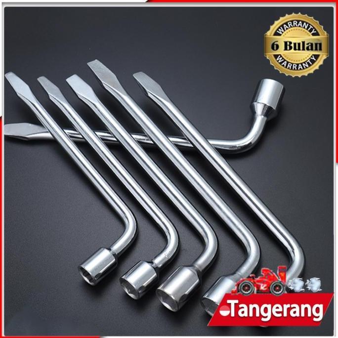 SIMATEKNO 21mm Kunci Sok Roda Mobil / Kunci L Roda Tarik / Car Tire Wrench