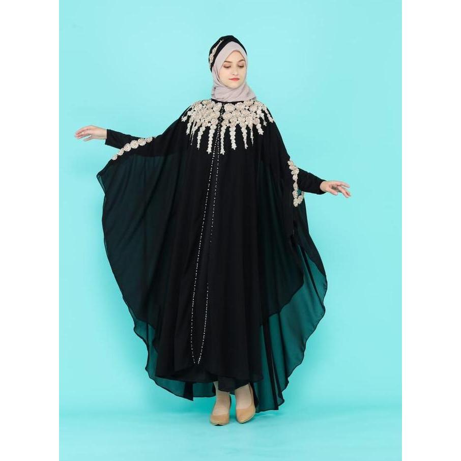 Murah KGTA - KAFTAN MEDINA FULL BORDIR - BUSUI FRIENDLY BATWING KALONG OVERSIZE- SET INNER GAMIS DAN