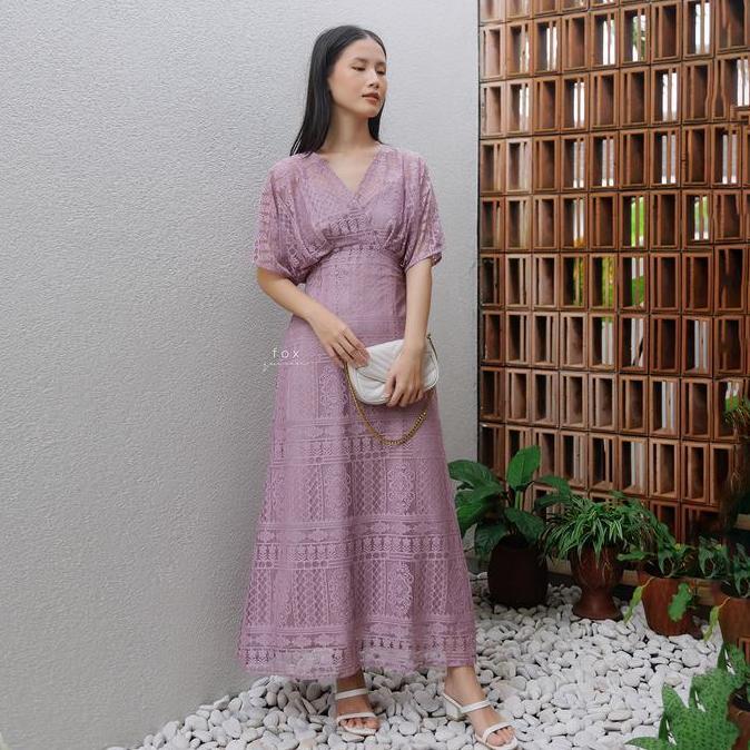 Murah Foxquinn - Safia Dress - Dress Wanita - Kaftan Dress Non COD