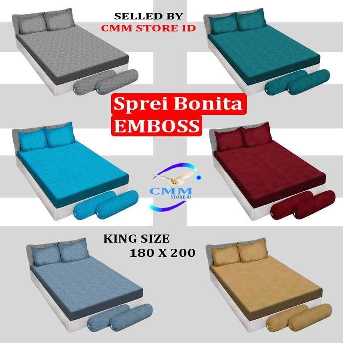 Sprei Bonita 180X200 Sprei 160X200 Bonita Motif Embos Original