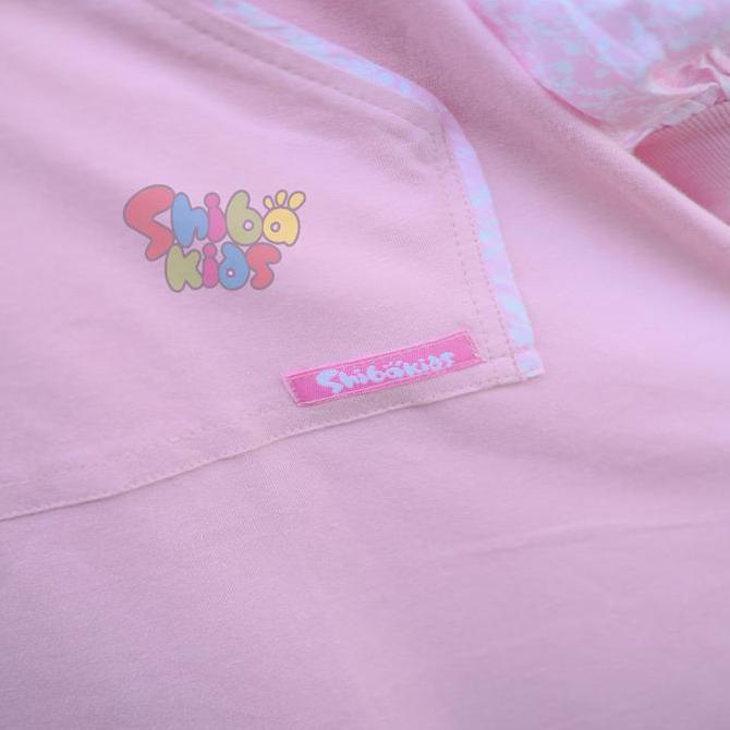 SHIBAKIDS Zhafira Series Gamis Anak Perempuan Bahan Kaos Katun Jepang Lengan Panjang Sablon Rubber I