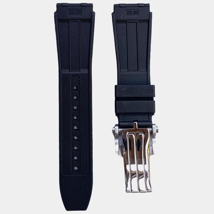 Tali Jam Tangan 22 MM Replacement Strap Rubber Breitling Chronomat FKM 104.22 (TERBAIK) (TERBARU) (T