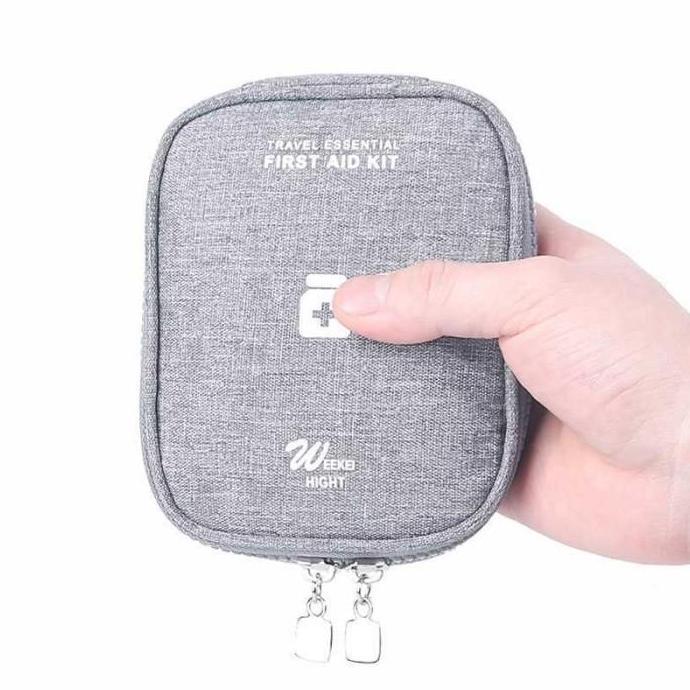 TAS TRAVEL WADAH KECIL TEMPAT PERLENGKAPAN MEDIS OBAT P3K TRAVELING