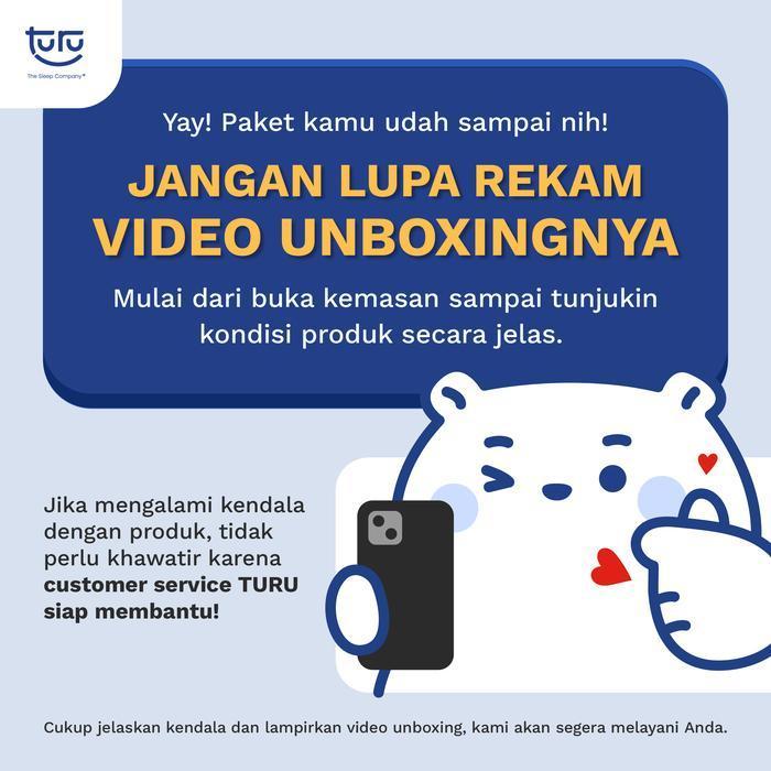 TURU Mattress Topper TURU Skye 7 / 10cm Pelapis Penambah Tinggi Kasur, Empuk