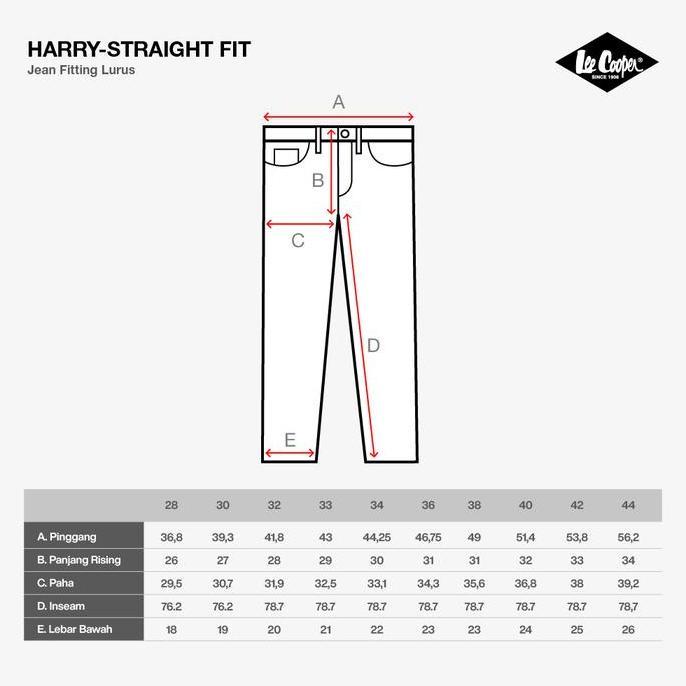 Lee Cooper Straight Fit Jeans Harry Worn Dark Blue Wallace (TERBAIK) (TERBARU) (TERMURAH)