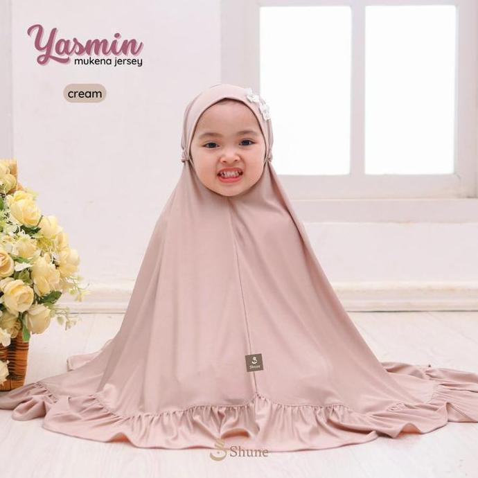 Yasmin Shune | Mukena Anak Jersey Zoya Premium Polos | Mukena Anak Basic Polos (TERBAIK) (TERBARU) (