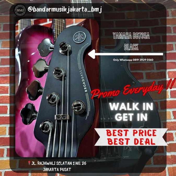 YAMAHA BB735A ELECTRIC GUITAR BASS  BMJ G (TERBAIK) (TERBARU) (TERMURAH)