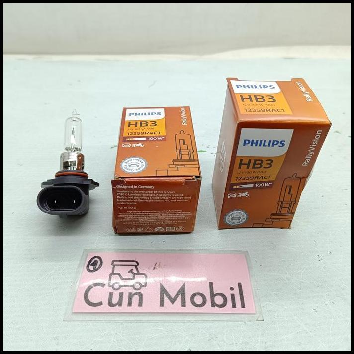TERBARU BOHLAM HALOGEN HB3 12V 100W PHILIPS 