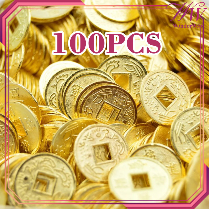 100Pcs/Set Koin Cina Kuno 1Cm Koin Fengshui Feng Shui China Koin Kuno Cina Coin Cina Hiasan Koin Iml