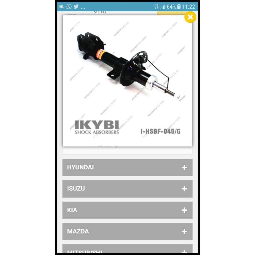 DISKON SOKBEKER SHOCKBREAKER MOBILIO BRIO DEPAN IKYBI PERBUAH