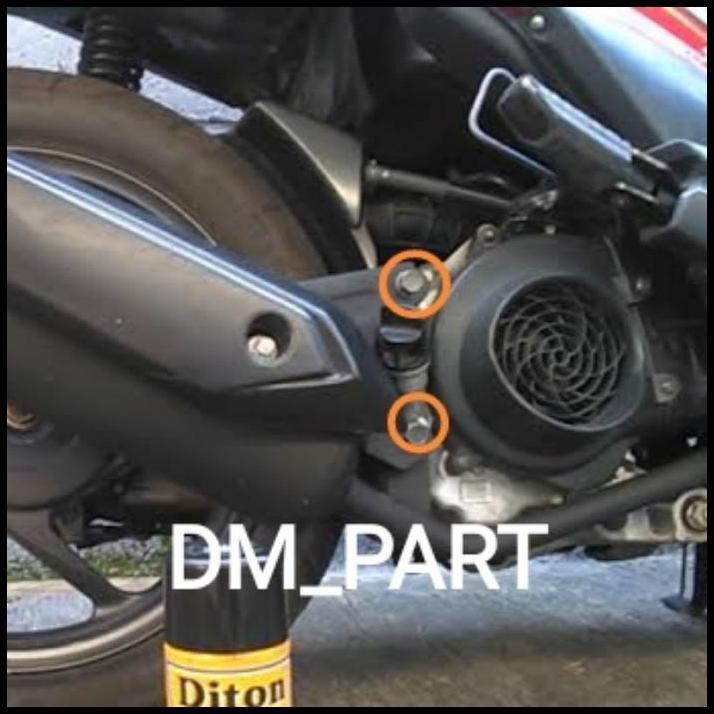 DISKON BAUT BOLT FLANGE 35 3 5 CM KUNCI 14 KENALPOT KNALPOT MUFFLER BEAT SCOOPY SPACY VARIO 110 OLD 