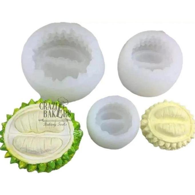 CETAKAN SILIKON BENTUK DURIAN MOUSSE CAKE 3D SILICONE MOLD
