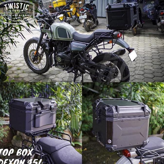 Top Box Pannier Tas Boks Bagasi Box Belakang Touring Dexon 45L 45 Liter G 310 R 1200 1250 Gs Re Hima