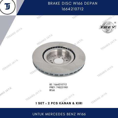BRAKE DISC MERCEDES BENZ FREY W166 DEPAN 1664210712