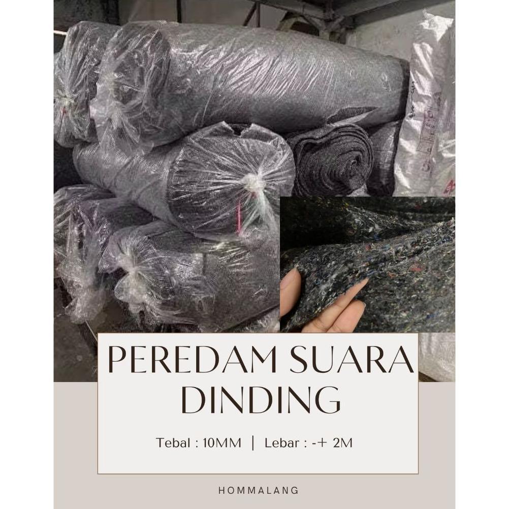 Glasswool Peredam Suara Dinding 10mm | Anti Bocor Suara Kamar/ Studio- Lebar 2M