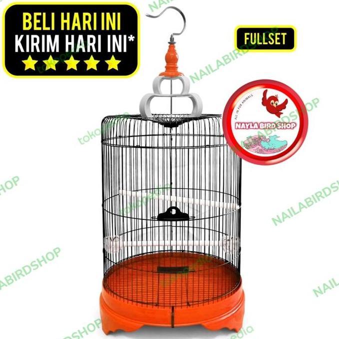 SANGKAR MURAI BESI DIAMETER 46cm SANGKAR BESI JUMBO TEBAL (IMPORT)