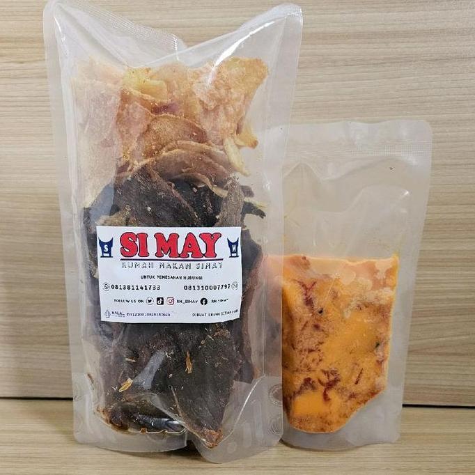 dendeng Sapi kering balado simay 1/2kg GM
