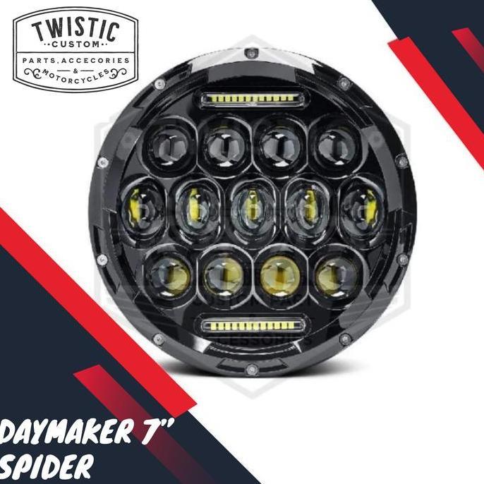 Daymaker Spider Eye 7 Inchi Lampu Led 75W Kawasaki W175 Forsale