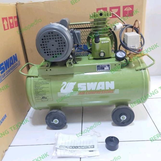 Sale Mesin Kompresor Angin Listrik Swan 1/4 Hp Komplit Dinamo 1/4 Hp Jiayou