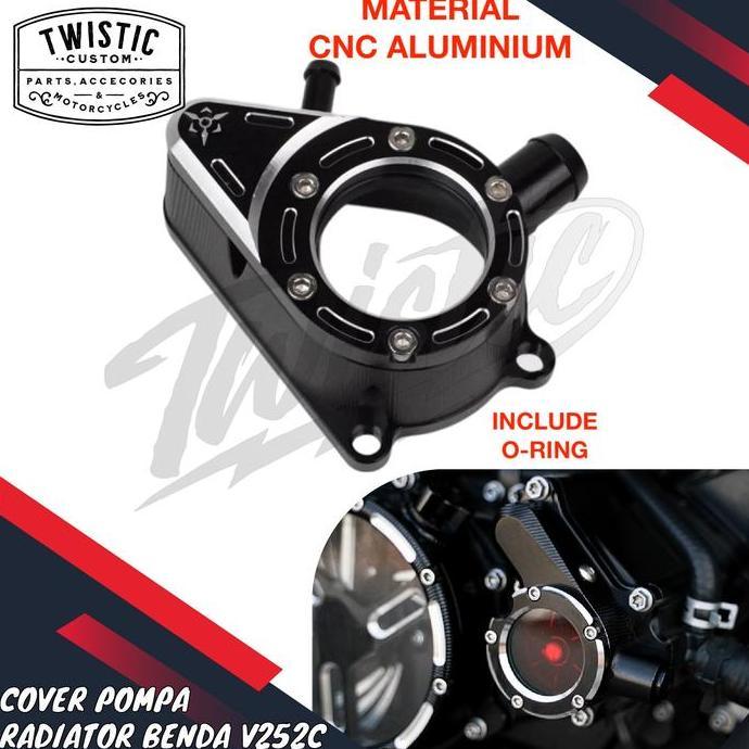 Cover Pompa Radiator Mesin Transparan Cnc Motor Keeway Benda V252C V 252 V252 C Restock