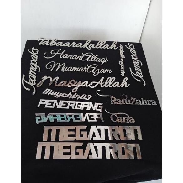 Thebest- emblem custom timbul motor/mobil stainlesstell