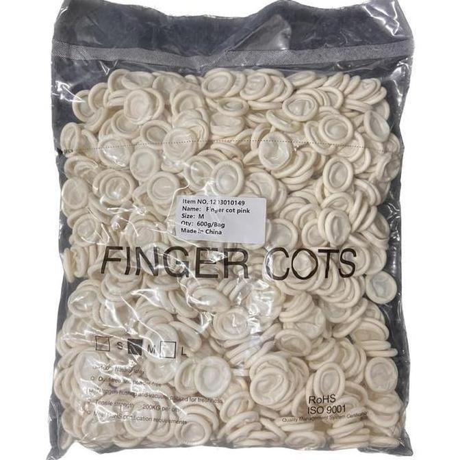 Finger cot / finger coat putih size M