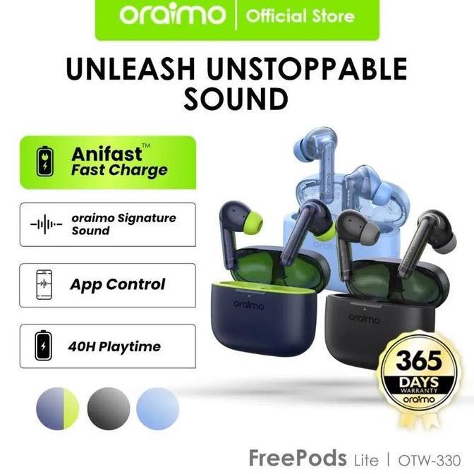 Oraimo TWS Earphone Bluetooth v5.3 Freepods Lite Waterproof OTW-330