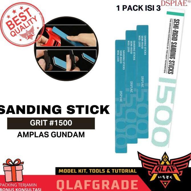 Sanding stick 1500 isi 3pcs MSS-1500 Semi-Rigid Sanding Sticks dspiae (TERBAIK) (TERBARU) (TERMURAH)