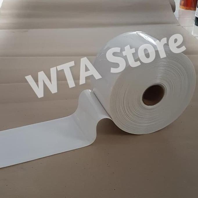 TIRAI PVC STRIP CURTAIN/GORDEN TIRAI PLASTIK per roll Putih Susu