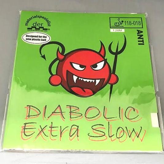 TERMURAH - KARET TENIS MEJA ANTI SPIN DER MATERIALSPEZIALIST DIABOLIC EXTRA SLOW