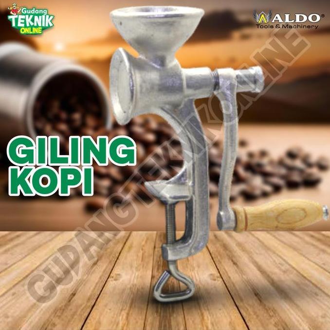 DHEALOKA Alat Giling Kopi Manual ALDO - Gilingan Kopi Manual / Penggiling Kopi Manual ALDO / Giling 