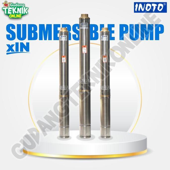 DHEALOKA Pompa Air Celub Satelit INOTO 3IN10 0.25HP 3IN20 0.33HP OUTLET 1,25" Casing 3" Submersible 