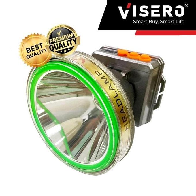 Murah Senter Kepala Waterproof 100 Watt Ring 95 Visero Cahaya Putih