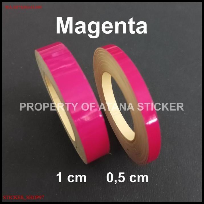 BEST DEAL STIKER LIST VELG BODY SEPEDA MOTOR MATIC MOBIL MAGENTA PINK MERAH MUDA