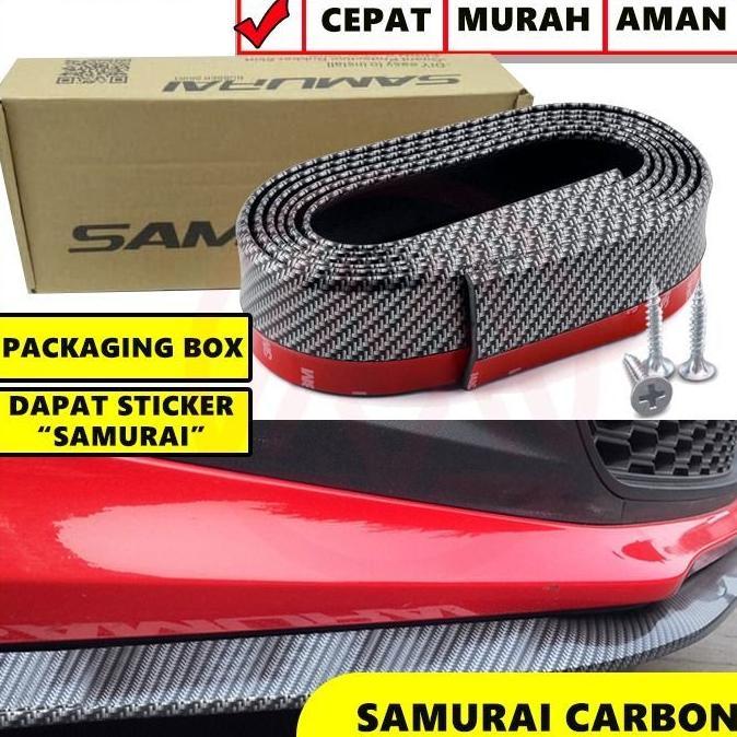 Lips Bumper Samurai HITAM CARBON mobil ceper Duck Tail Samurai Lip protector List Bumper bodykit ext