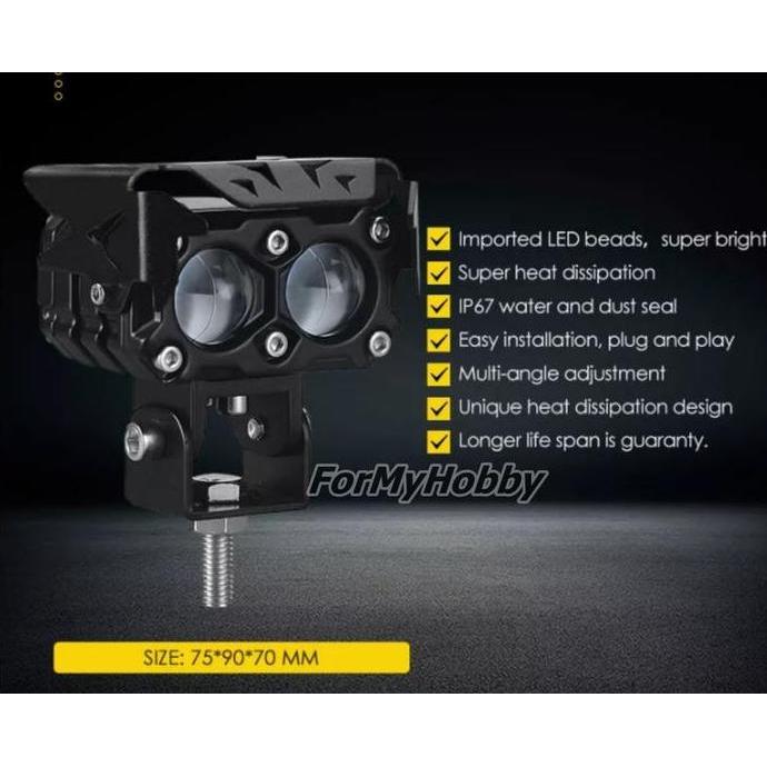 Lampu Projie Led Super Foglamp Tembak Sorot Laser Foglamp Sql 2 Mata Kualitas Terbaik Harga Termurah