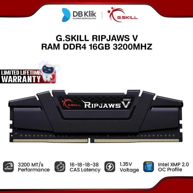 G.Skill Ripjaws V Memory RAM DDR4 16GB 3200MHz