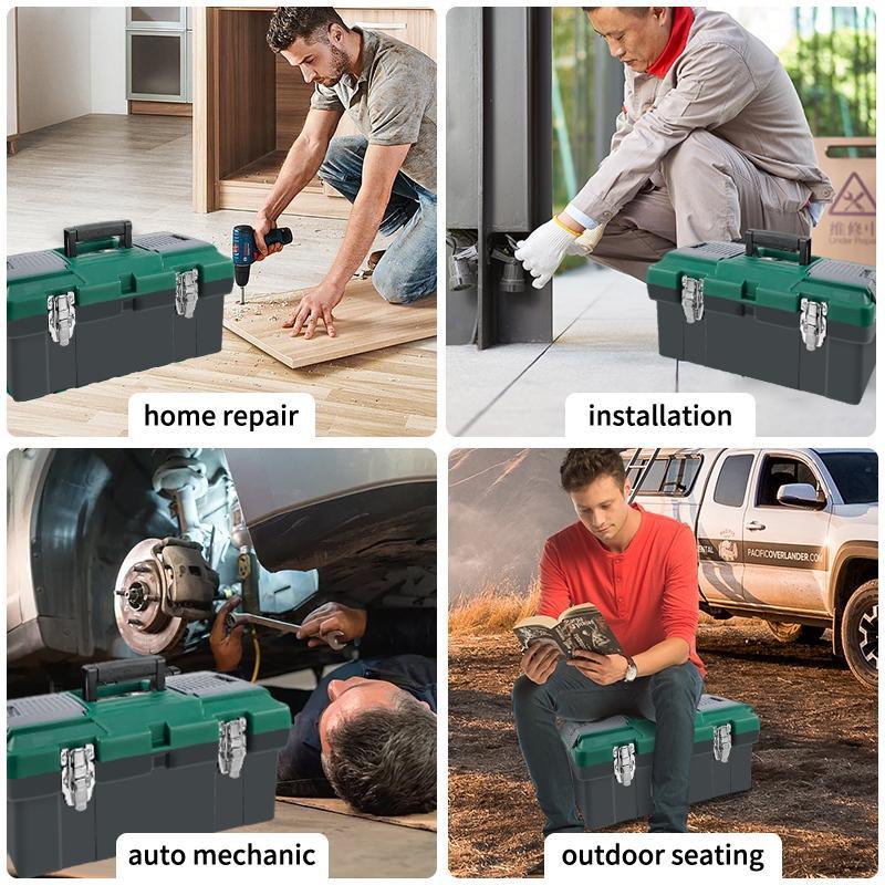 Isku Tool Box Besar 20 Inch Box Alat Perkakas Tool Box Bahan Stainless Steel Kotak Perkakas