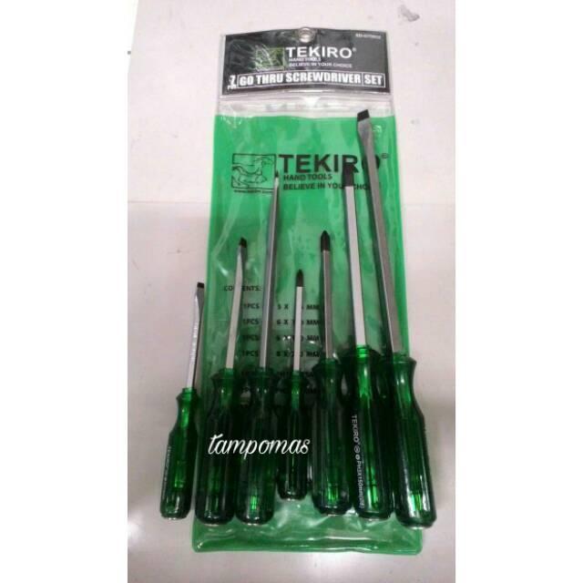 Obeng Ketok Tekiro Set 7Pcs Obeng Getok Gothru Tekiro Original