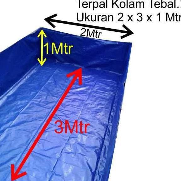 *#*#*#] Terpal plastik kotak 2x3x1mtr / Terpal plastik kolam 2x3x1mtr