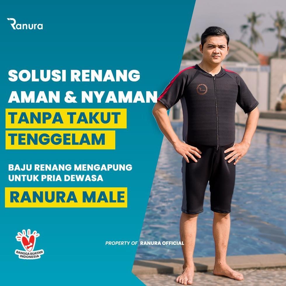 PROMO TERBARU Baju Renang Mengapung Pria Dewasa Ranura Male Alat Terapi Renang