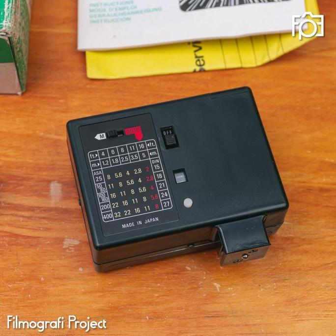 Flash Hanimex CX 333 | New Old Stock - Flash Eksternal Untuk Kamera Analog 35mm Fujica M1 Ricoh Pent