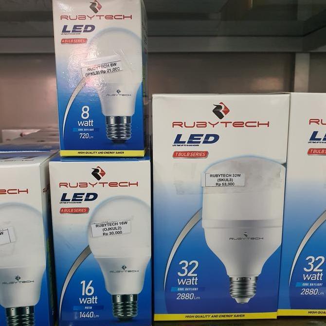 ___] Lampu bohlam led 8watt rubytech