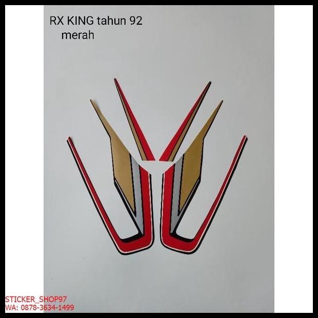 TERBARU (ORI) STRIPING  YAMAHA RX KING TAHUN 1992 MERAH KUALITAS ORIGINAL 