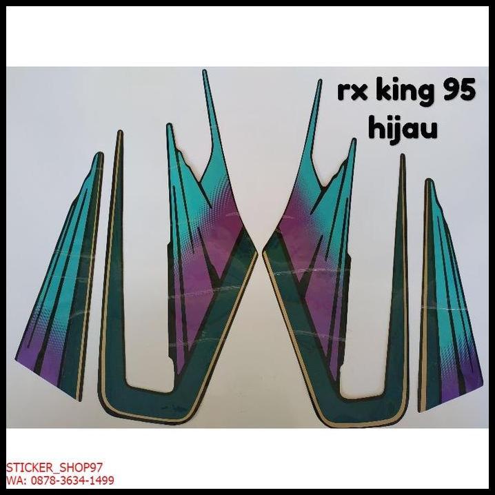 TERBARU (ORI) STRIPING  YAMAHA RX KING TAHUN 1995HIJAU KUALITAS ORIGINAL 